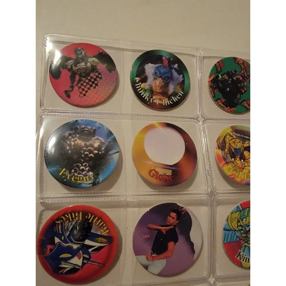 Lot Of 20 Vintage POGs Misc. Mighty Morphin Power Rangers Caps Saban 90s